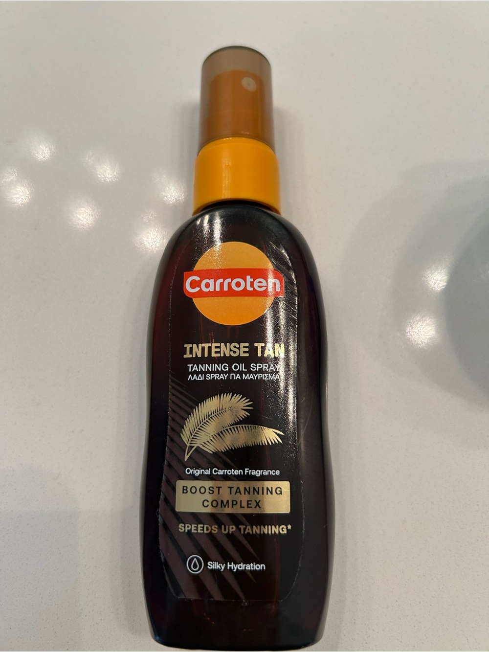 Intense Tan Tanning Oil Spray — Brown & Orange